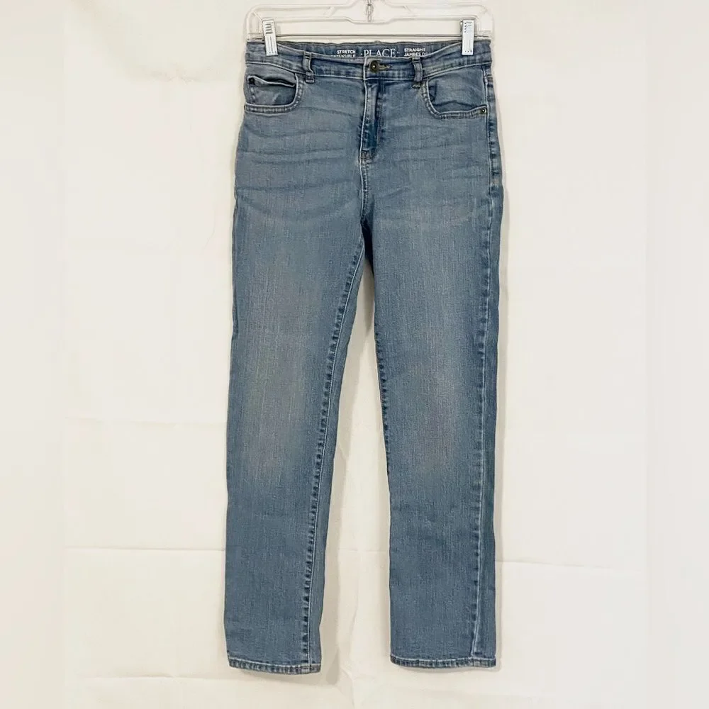 The Children’s Place adjustable waist boys jeans straight leg size 14. Lot of 2.